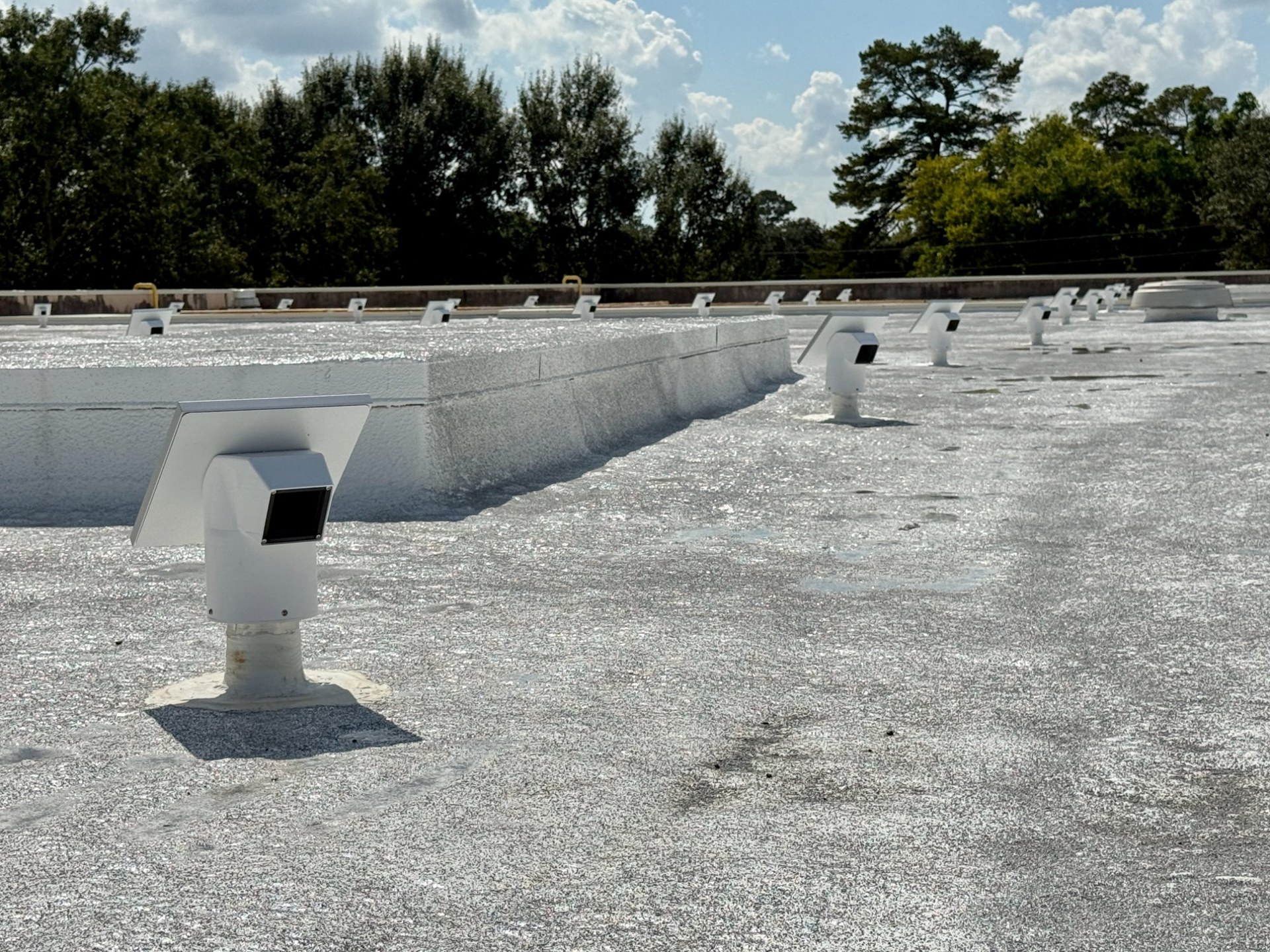 ReDry solar-powered vents deployed on a commercial roof